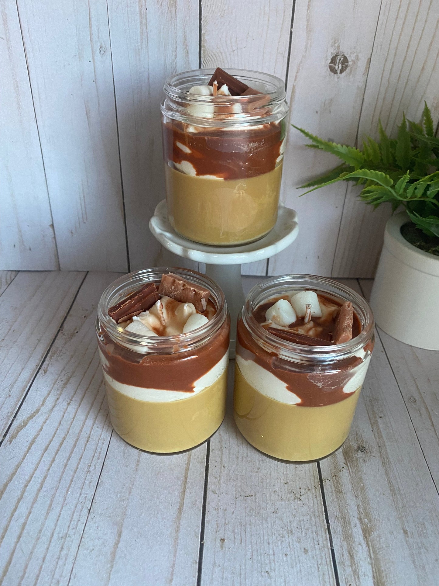 Smores Hand Poured Soy Candle 8 oz