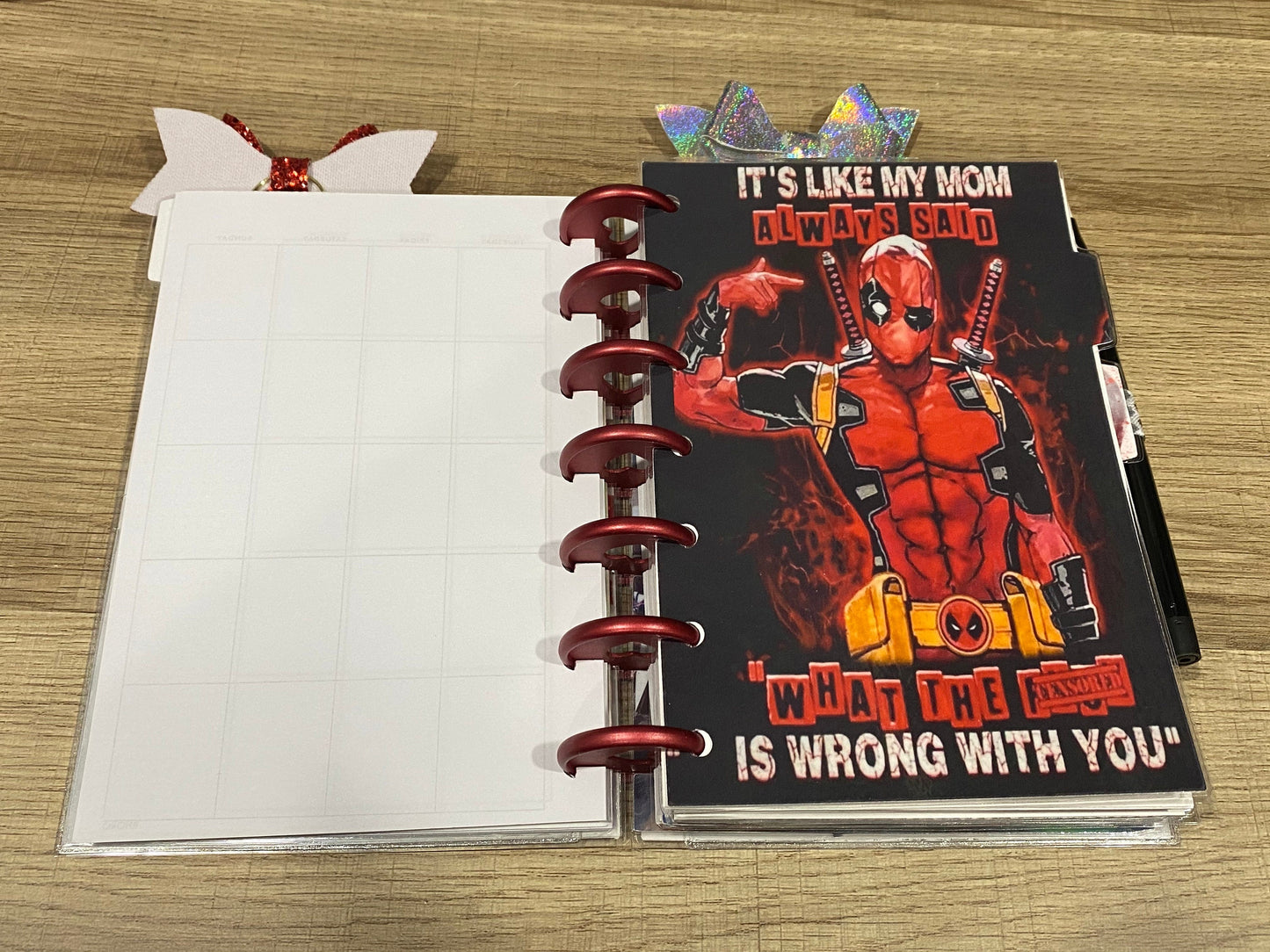 Deadpool Anti Hero Inspired Happy Planner Mini Planner