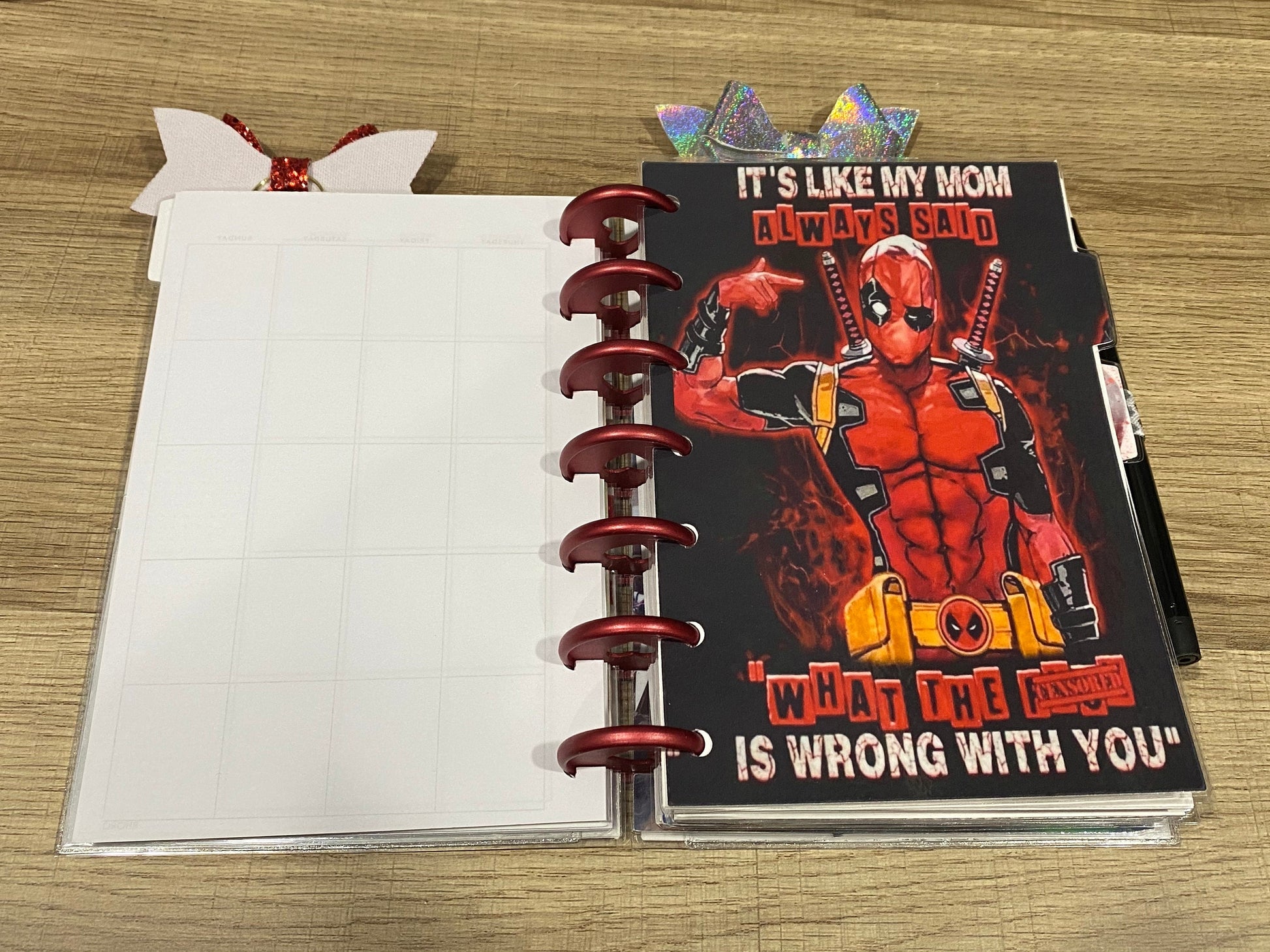 Deadpool Anti Hero Inspired Happy Planner Mini Planner