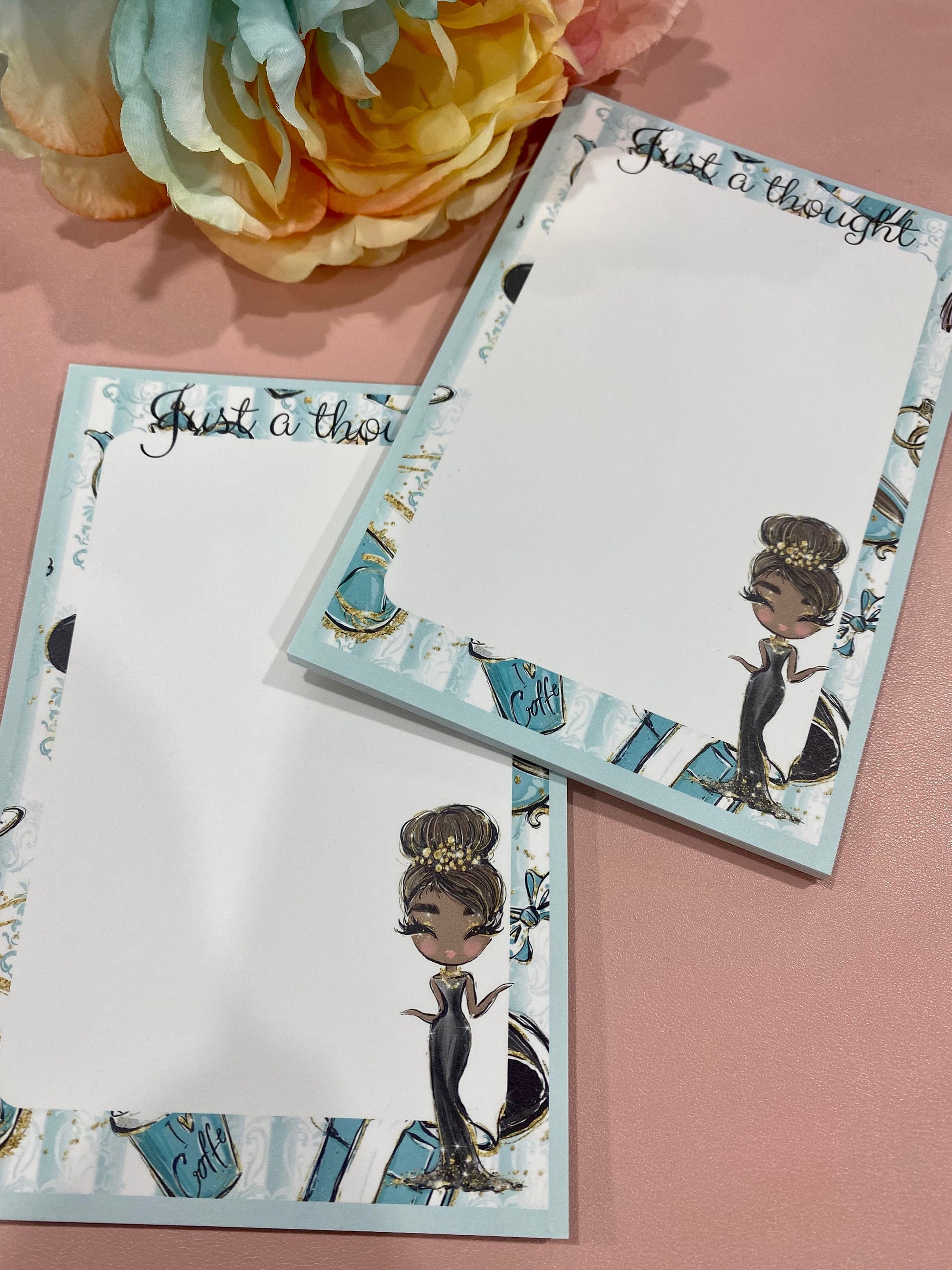 Breakfast Tiffany Inspired Notepads
