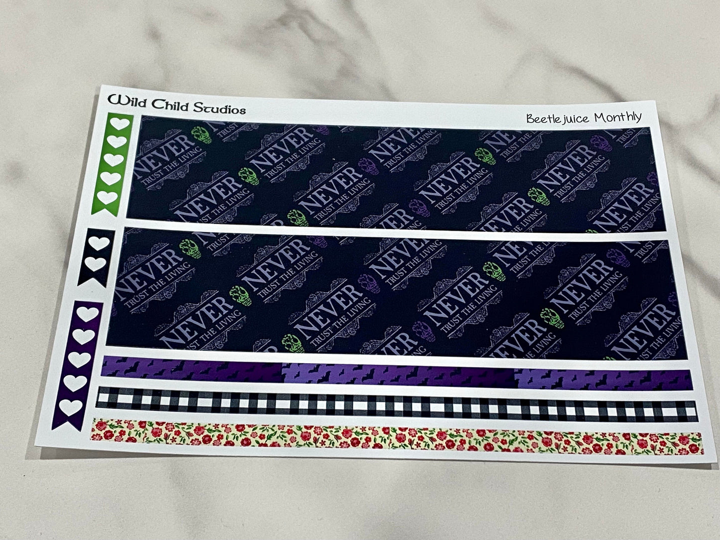 Beetlejuice Happy Planner Classic Monthly Kit-Physical Kit