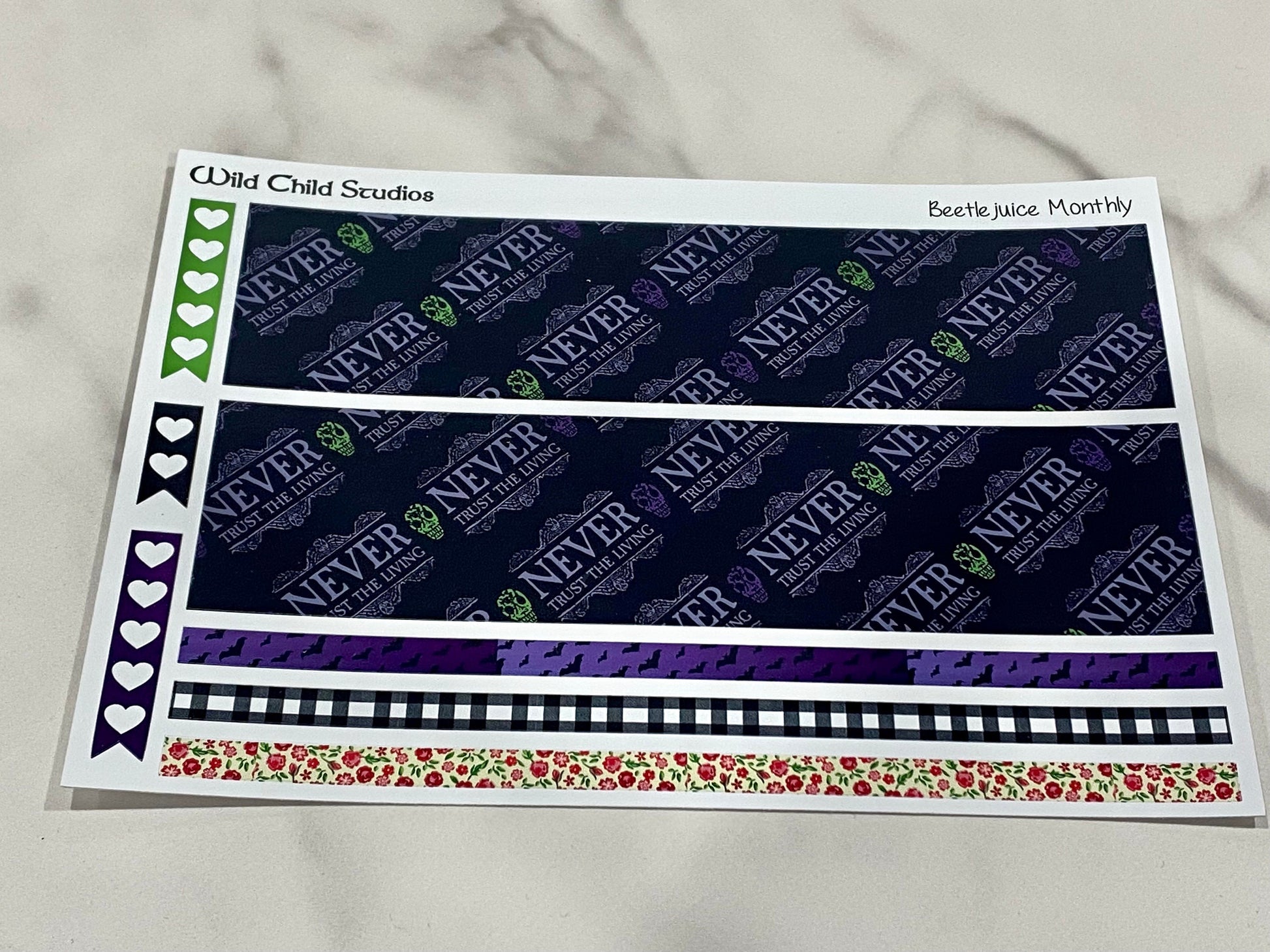 Beetlejuice Happy Planner Classic Monthly Kit-Physical Kit