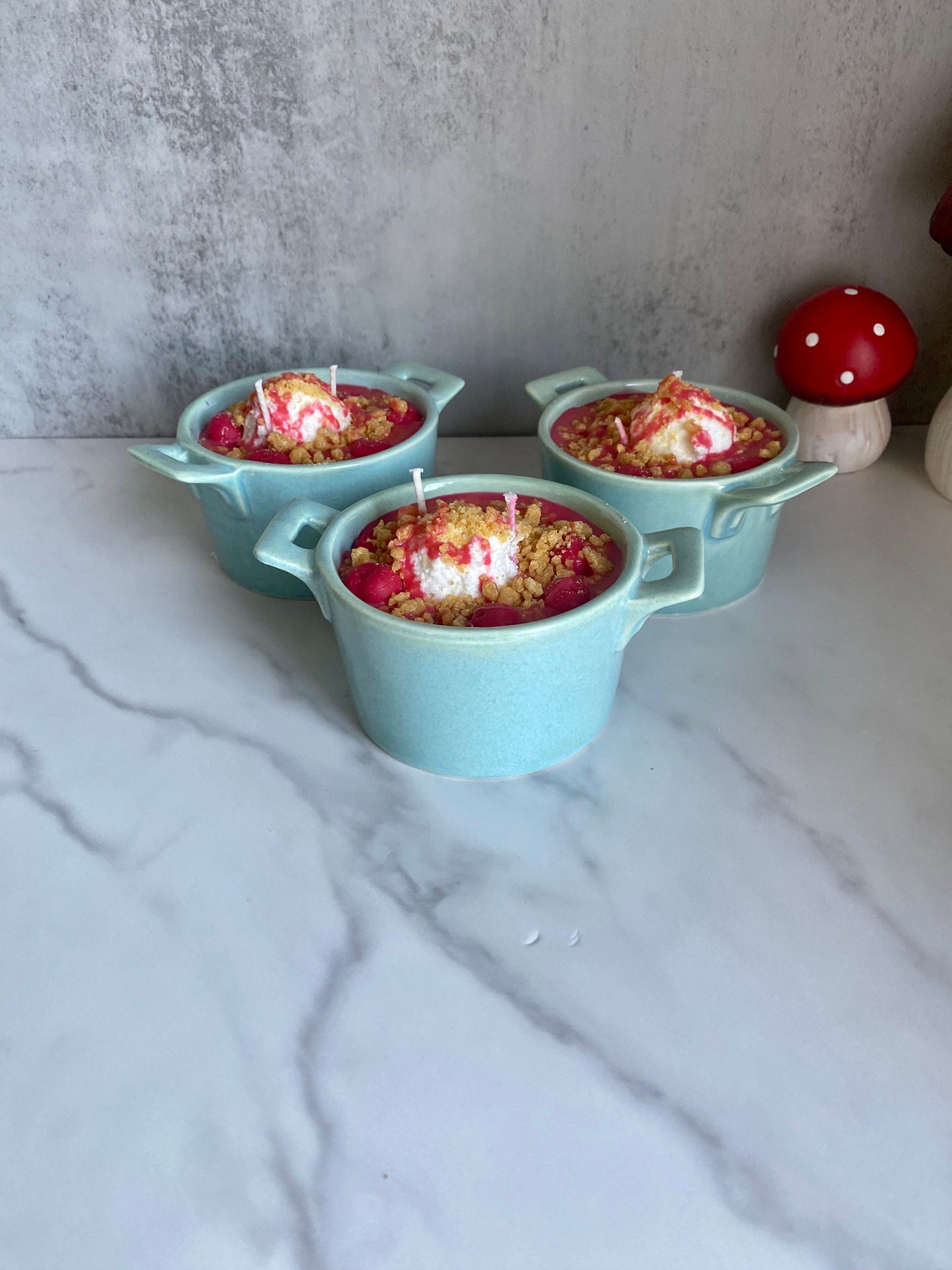 Cherry Cobbler Hand Poured Soy Candle 8 oz