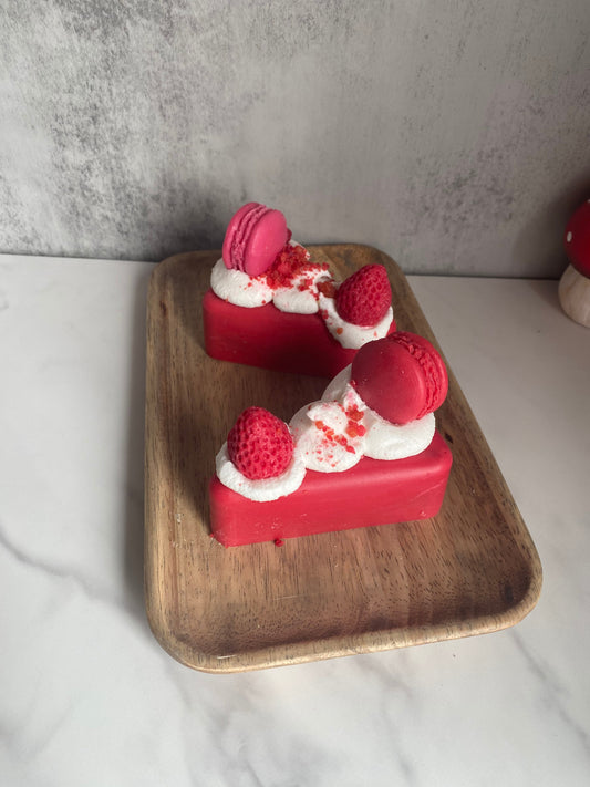 Strawberry Cheesecake Cake Slice Wax Melt