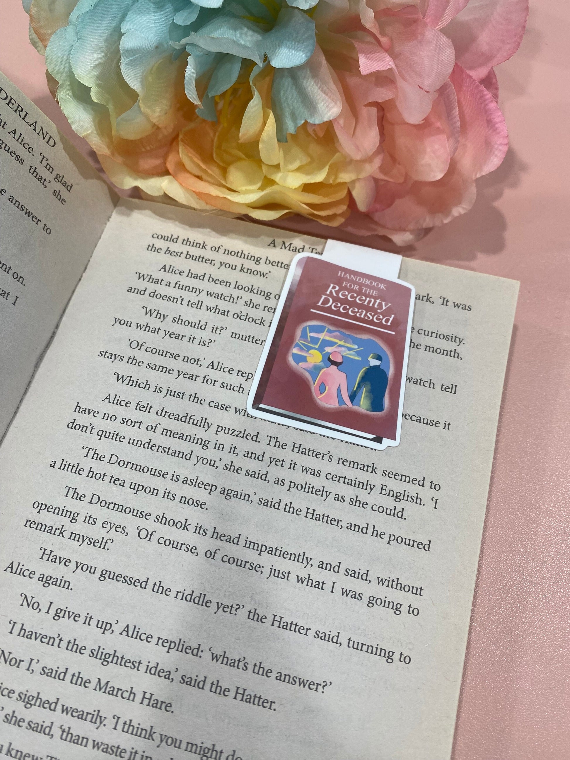 Beetlejuice Recently Deceased Inspired Magnetic Bookmark
