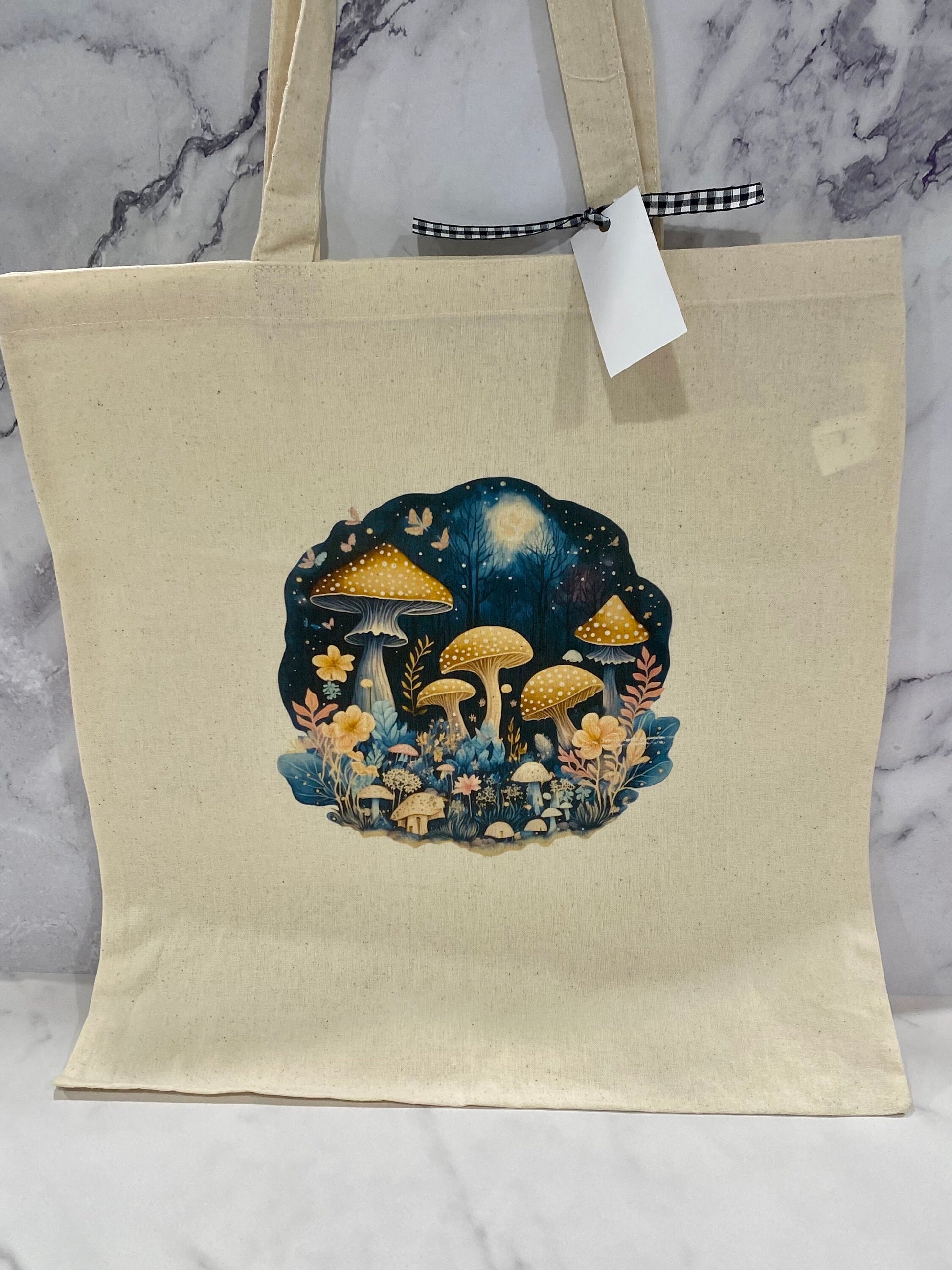Mushroom Cottagecore Tote Bag/Mushroom Market Bag