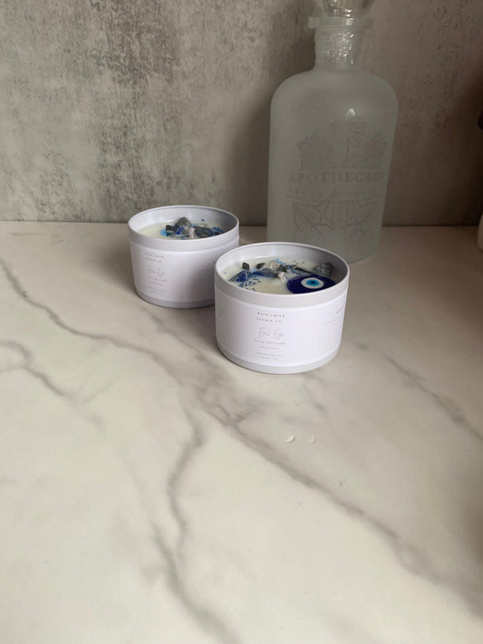 Evil Eye Crystal Soy Candle 8 oz