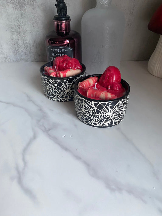Bloody Body Parts Hand Poured Soy Candle 8 oz