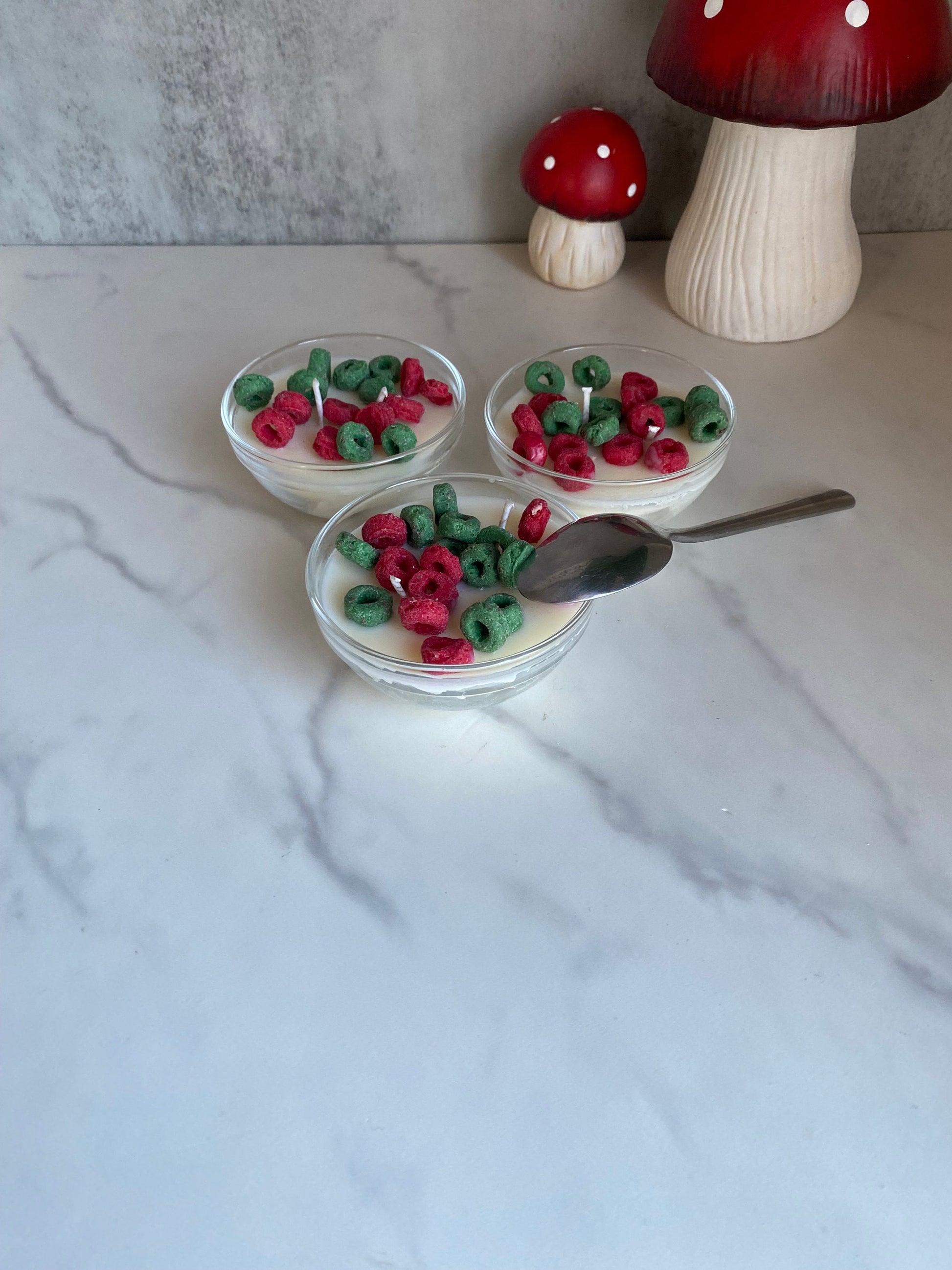 Holiday Loops Cereal Mini Candle