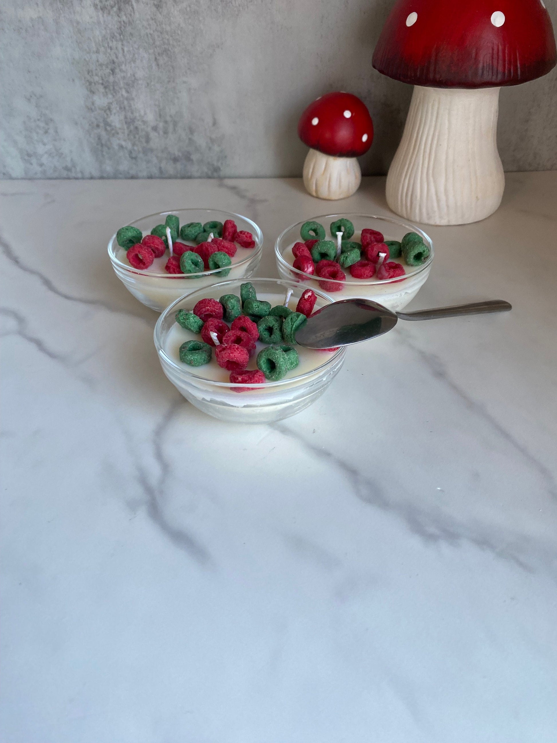 Holiday Loops Cereal Mini Candle