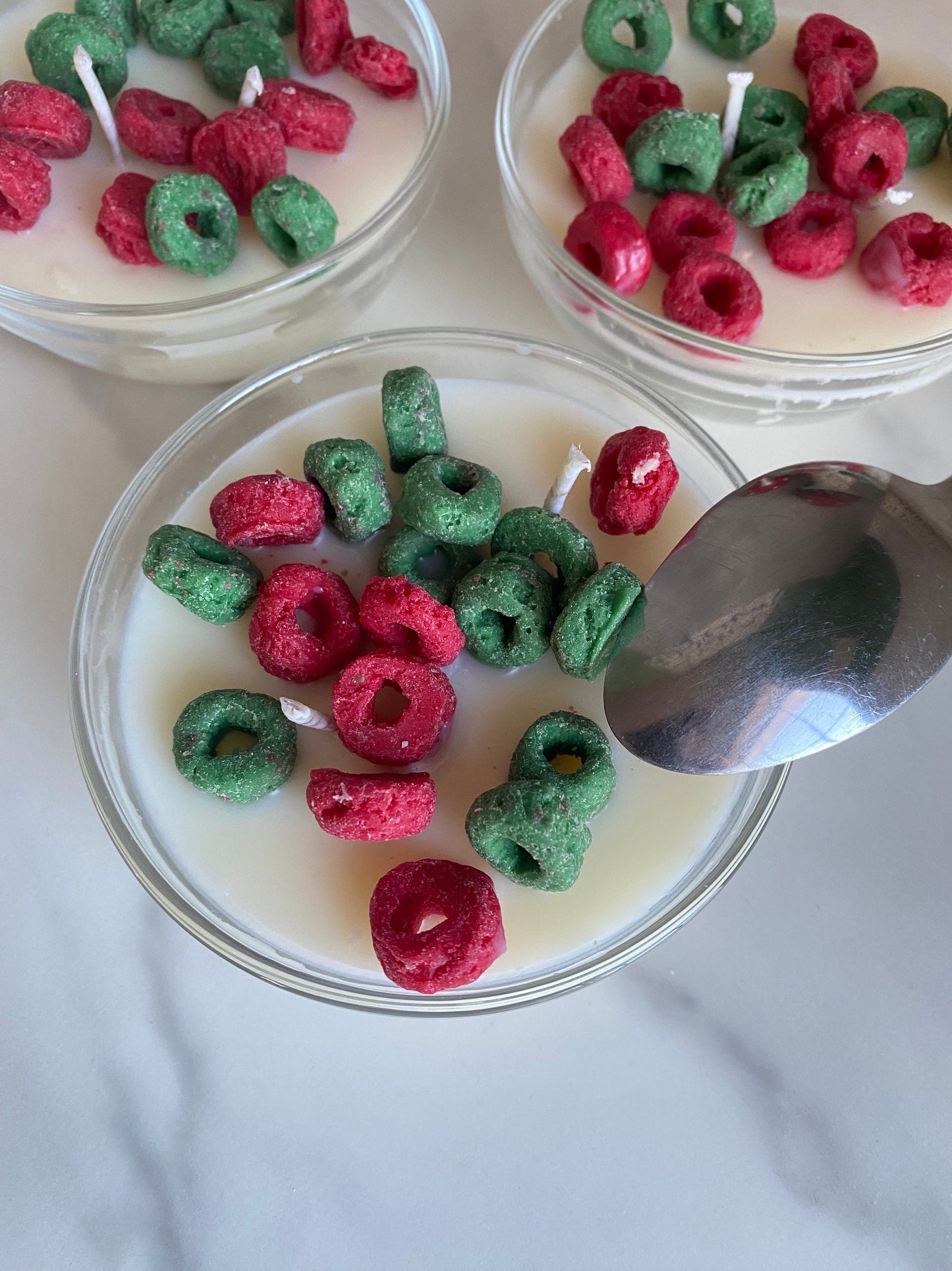 Holiday Loops Cereal Mini Candle
