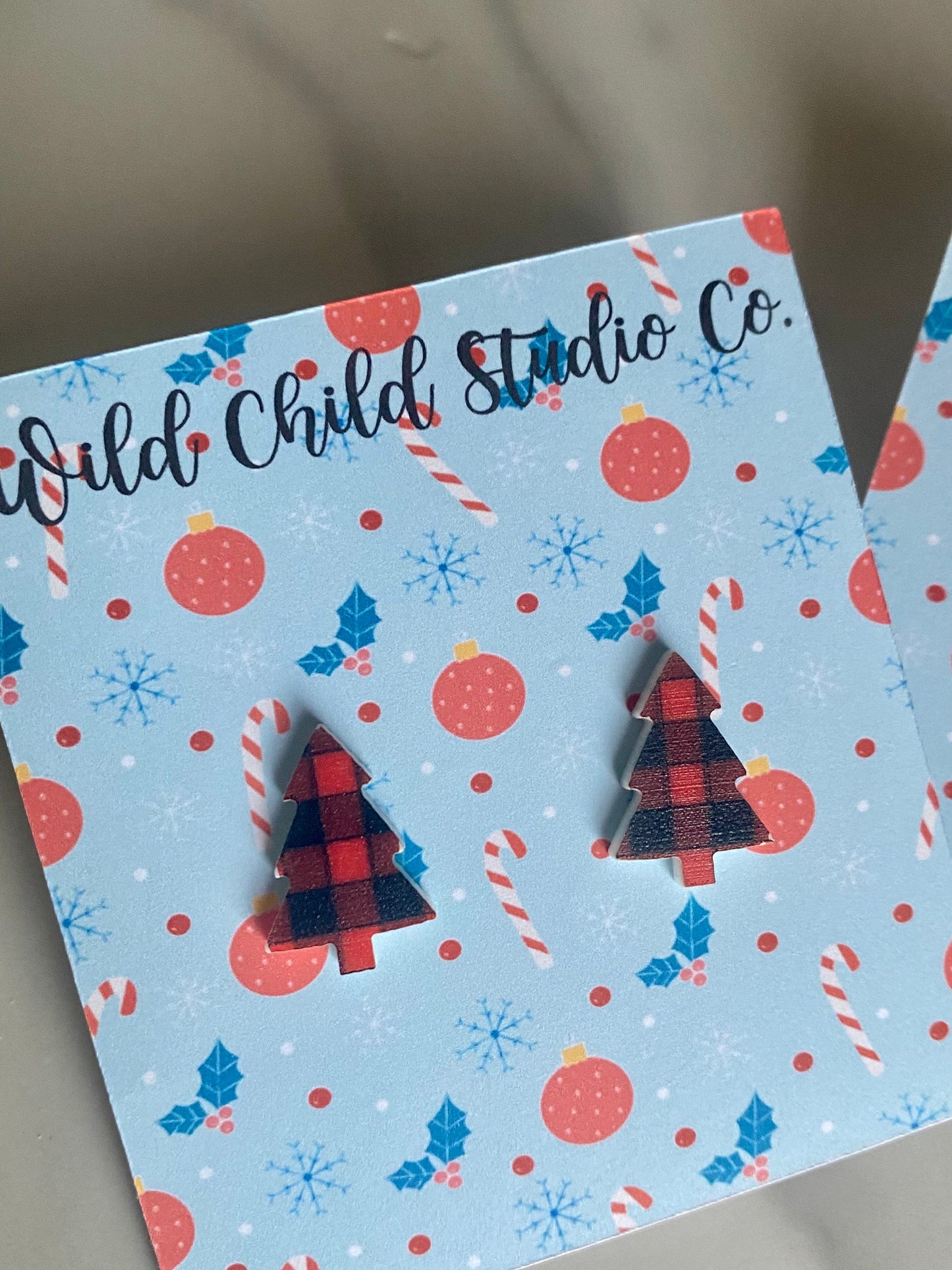 Holiday Tree Stud Earrings