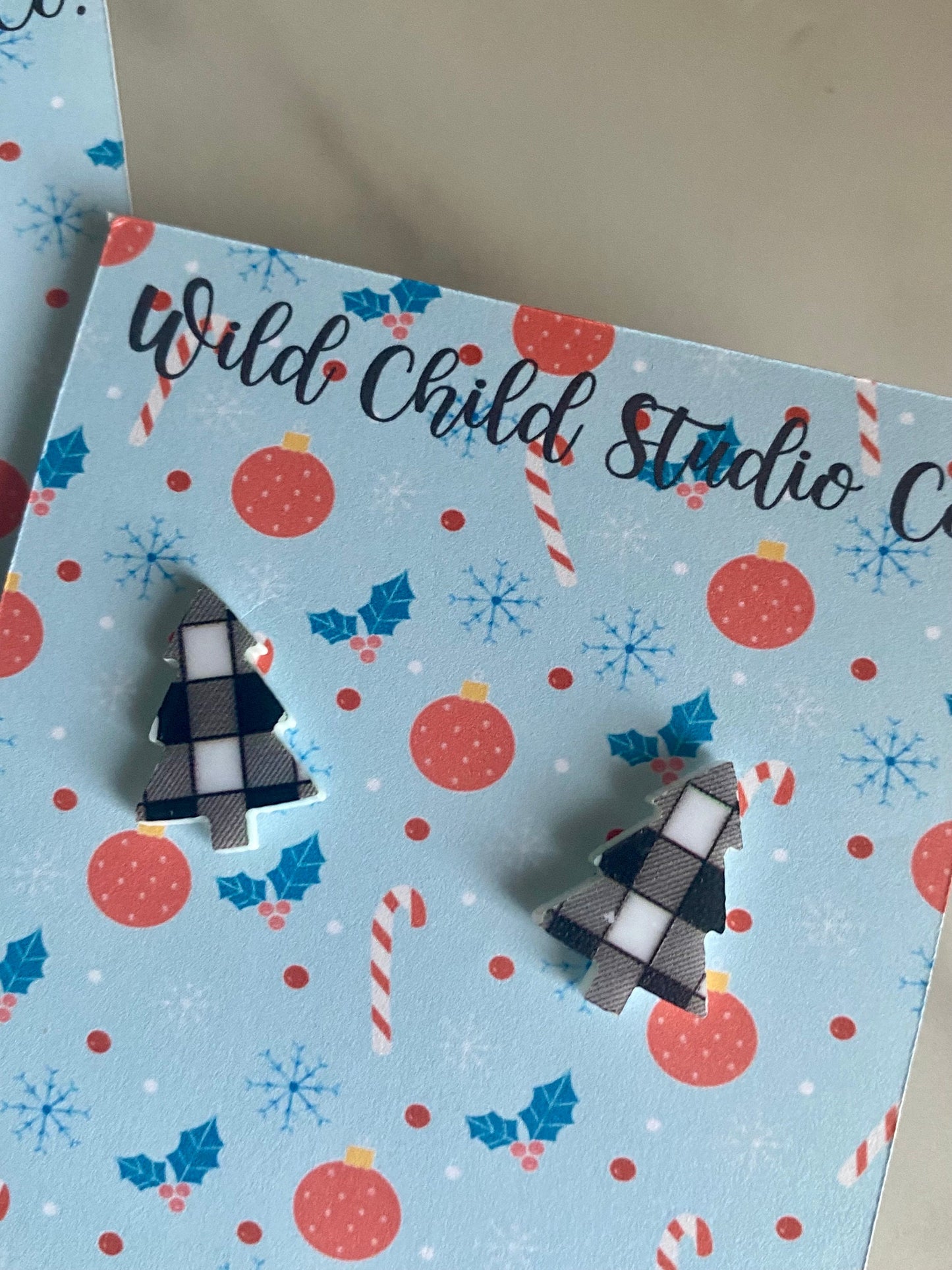 Holiday Tree Stud Earrings