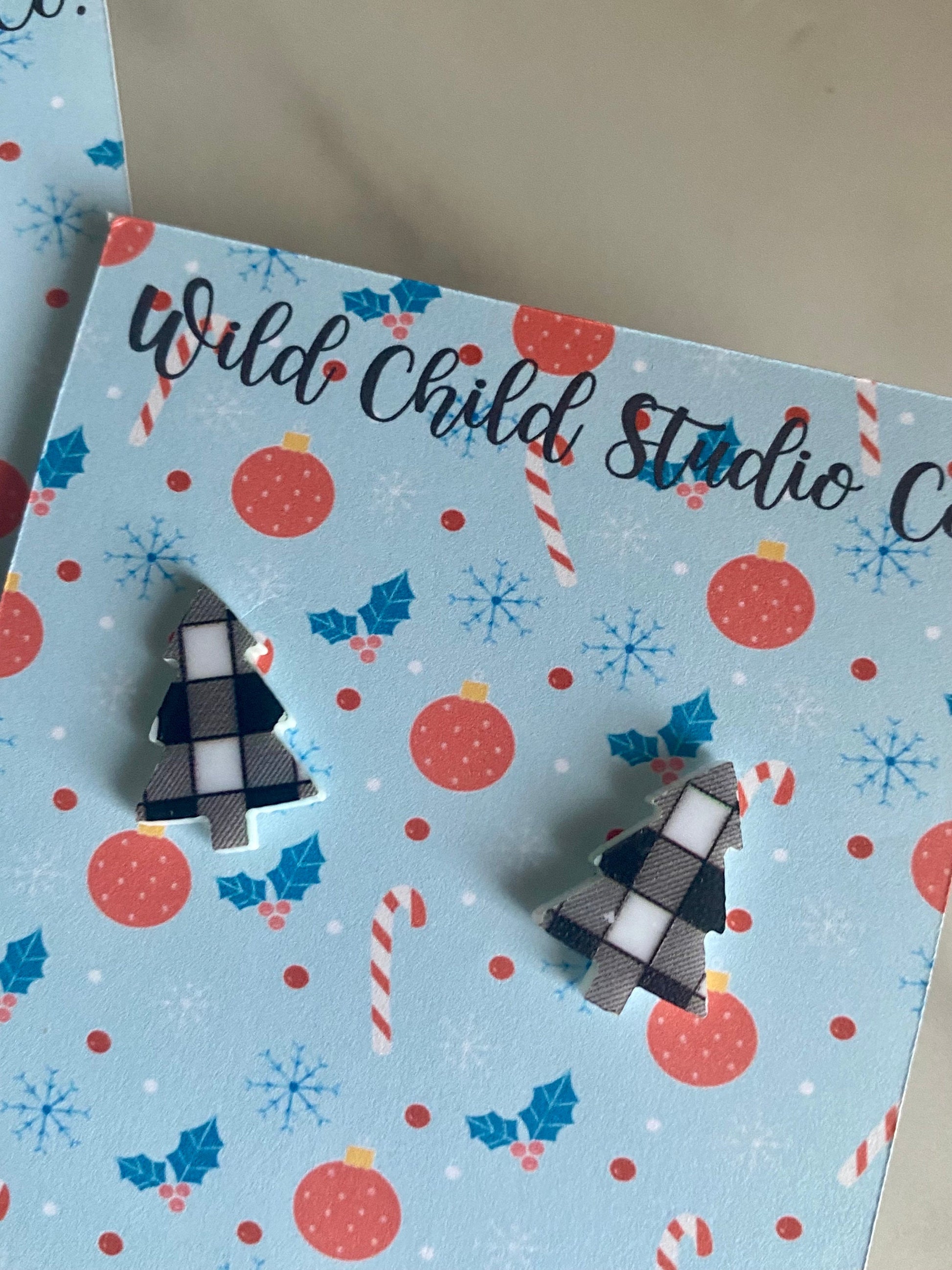 Holiday Tree Stud Earrings