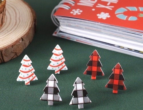 Holiday Tree Stud Earrings