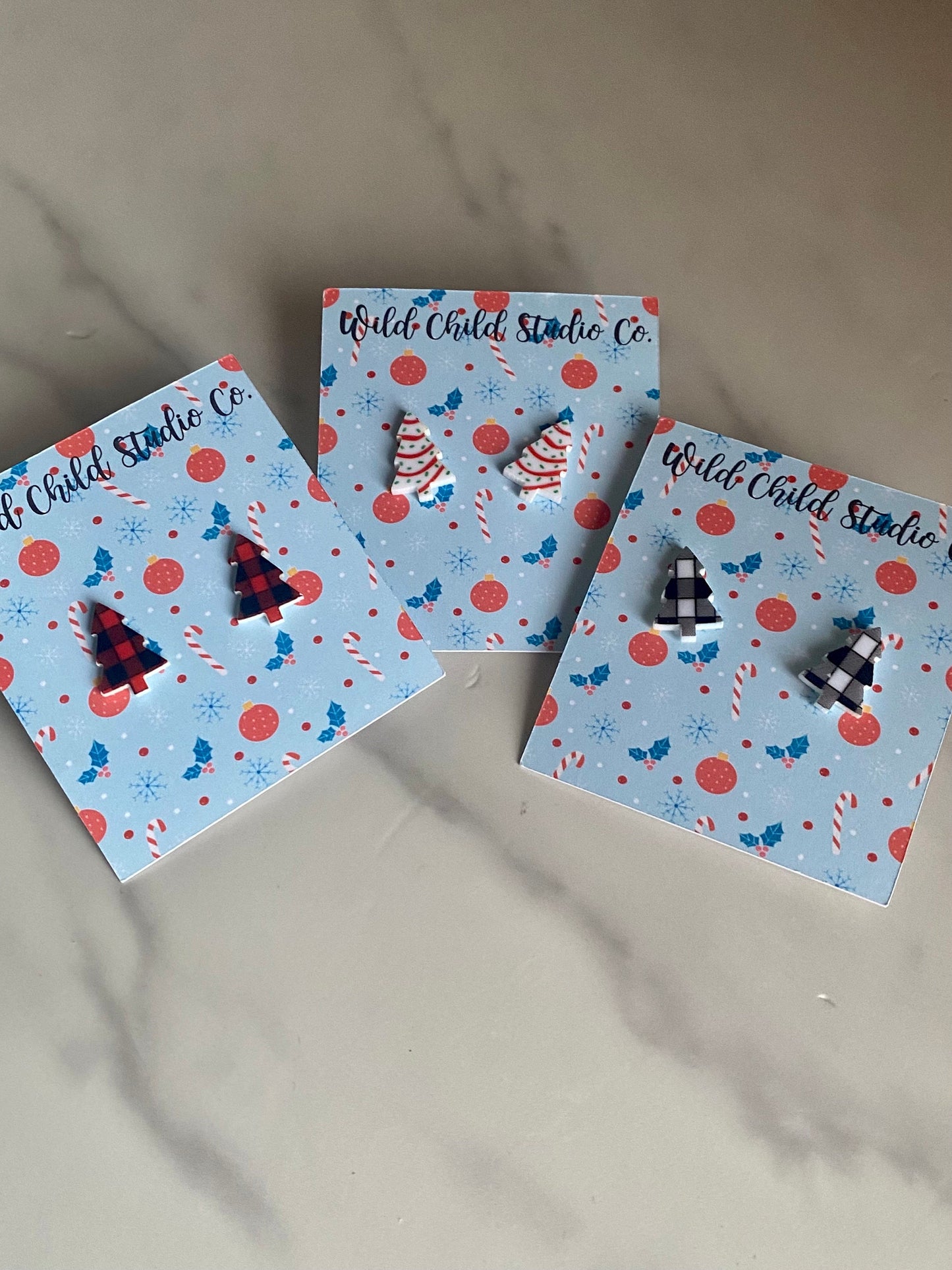 Holiday Tree Stud Earrings