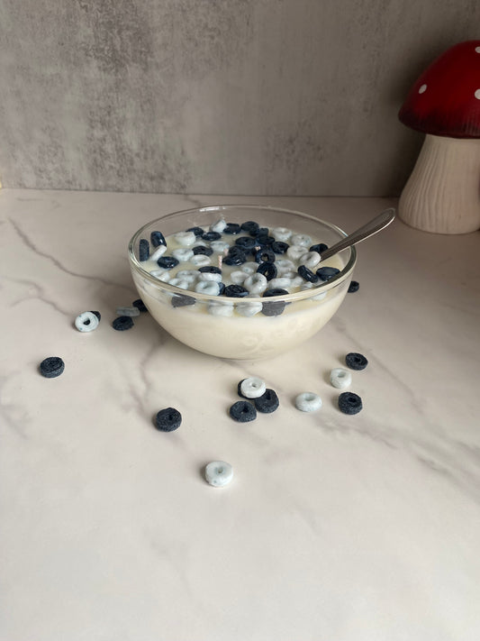 Large Chocolate Cookie O's Cereal Soy Candle